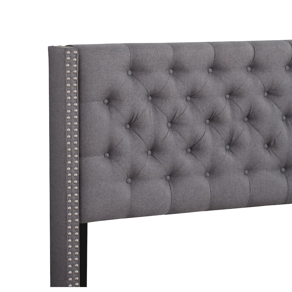 Glory Furniture Julie Full Bed in Gray Color. Picture 11