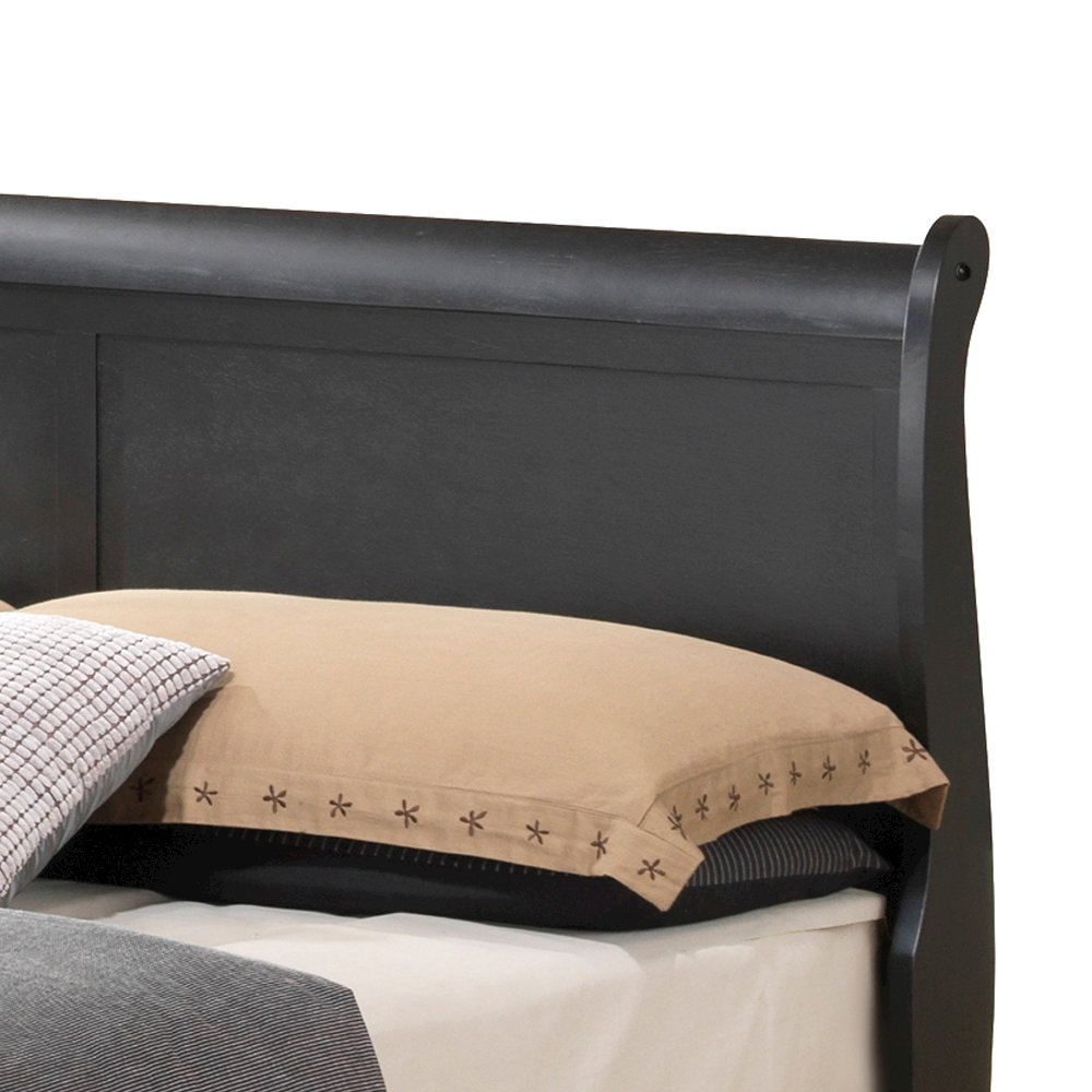 Glory Furniture Louis Phillipe King Bed in Black Color. Picture 12