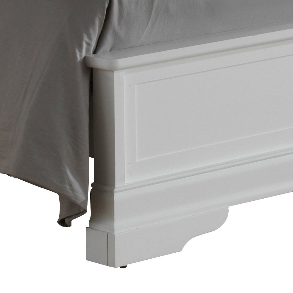 Glory Furniture Louis Phillipe King Bed in White Color. Picture 9