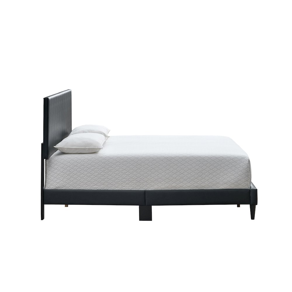 Baron King Size Platform Bed, Black. Picture 3