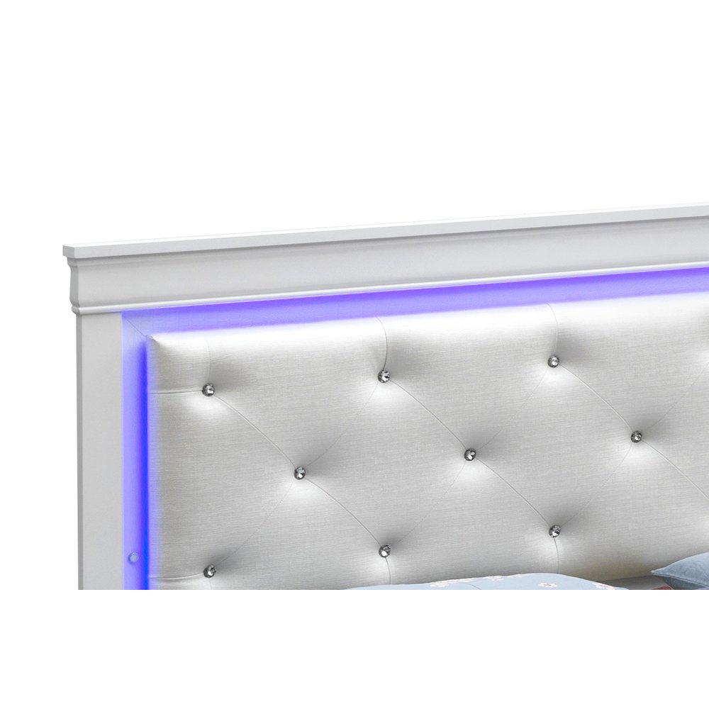 Glory Furniture Lorana Queen Bed in White Color. Picture 10