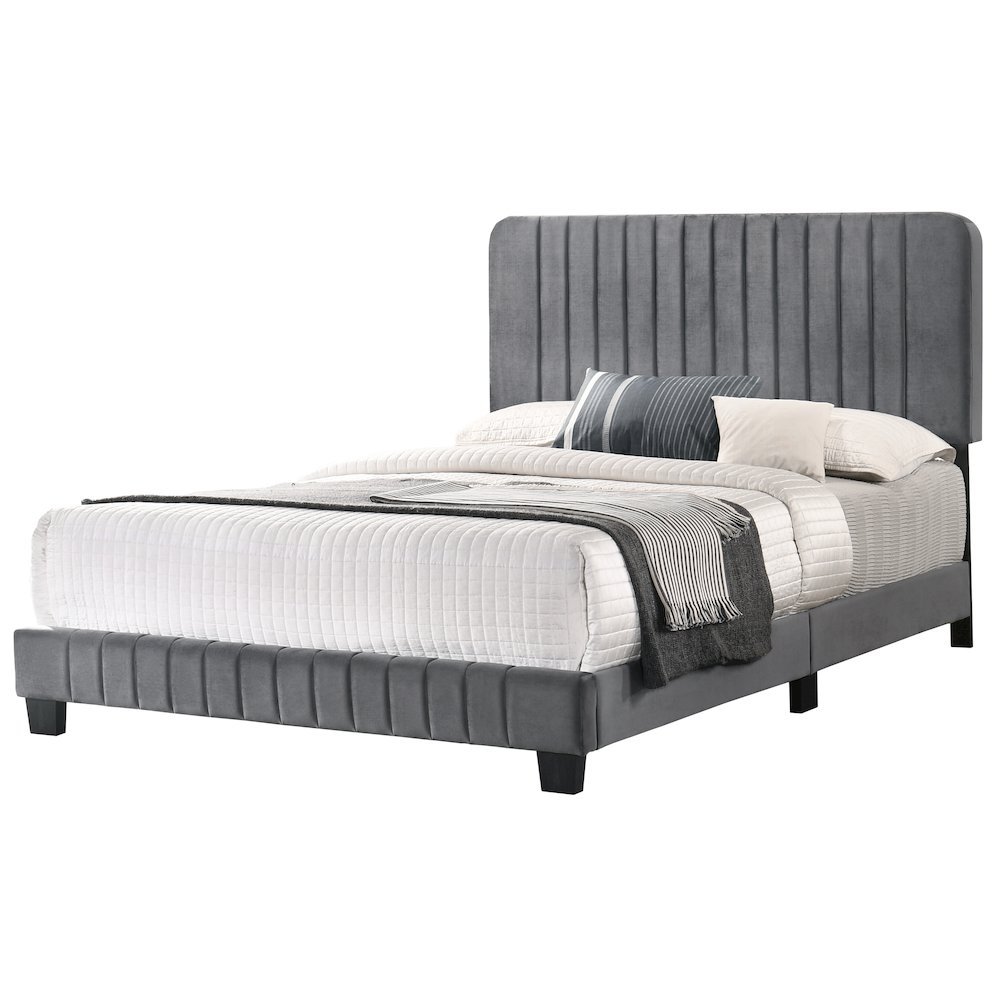 Glory Furniture Lodi King Bed in Gray Color. Picture 6