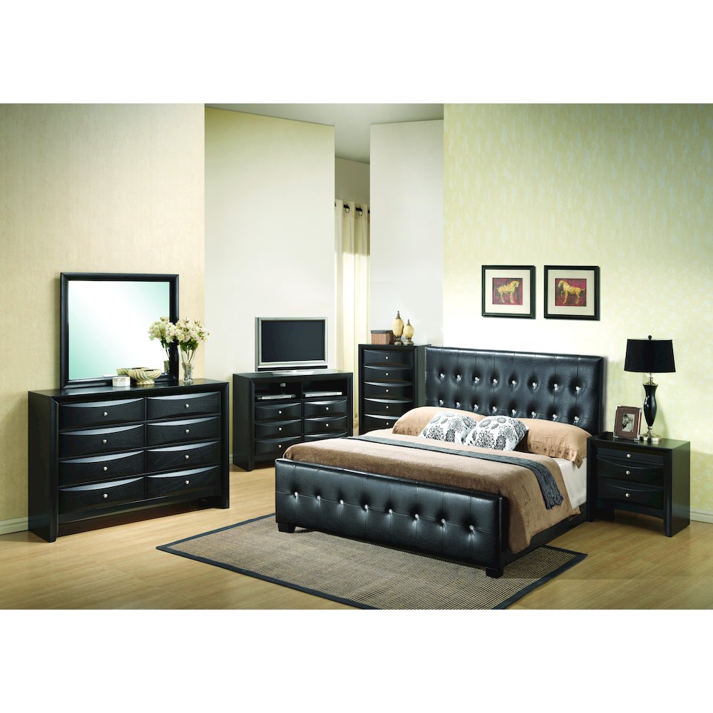 Glory Furniture Diamond Full Bed in Black Color. Picture 5