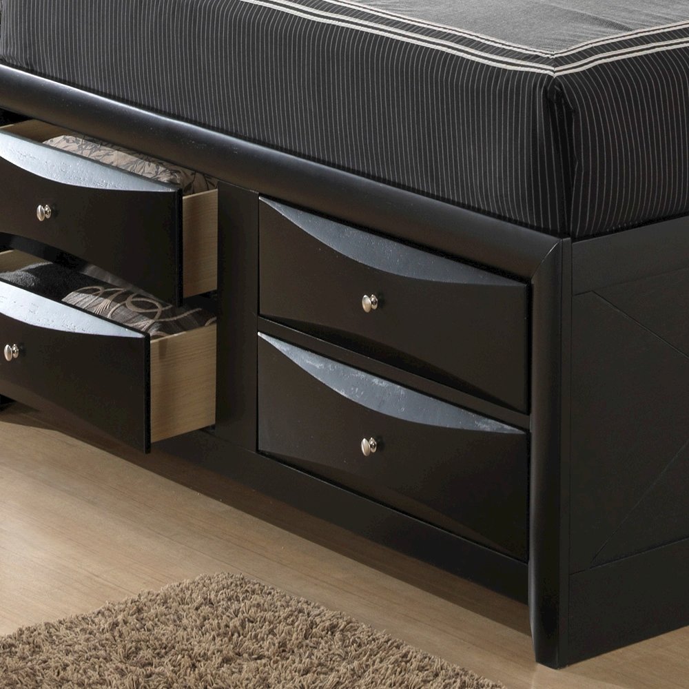 Glory Furniture Marilla King Storage Bed in Black Color. Picture 8