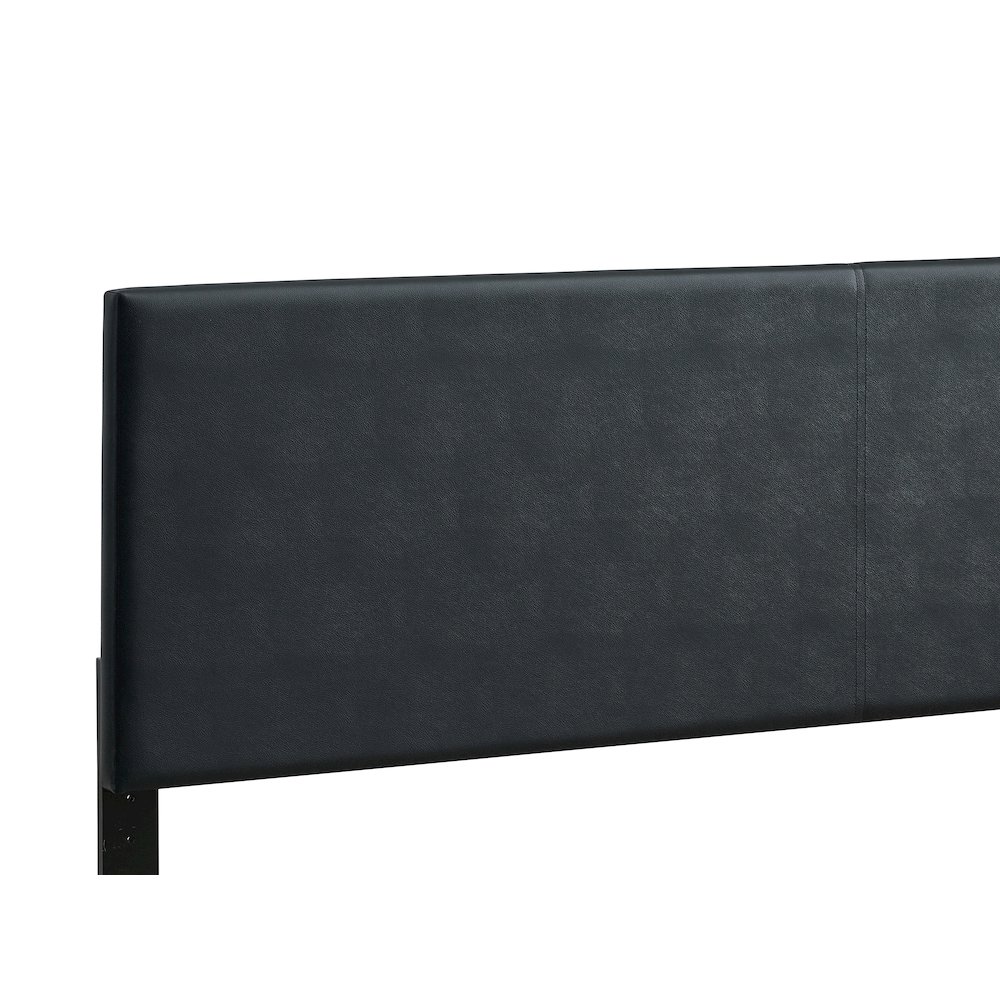 Baron King Size Platform Bed, Black. Picture 5