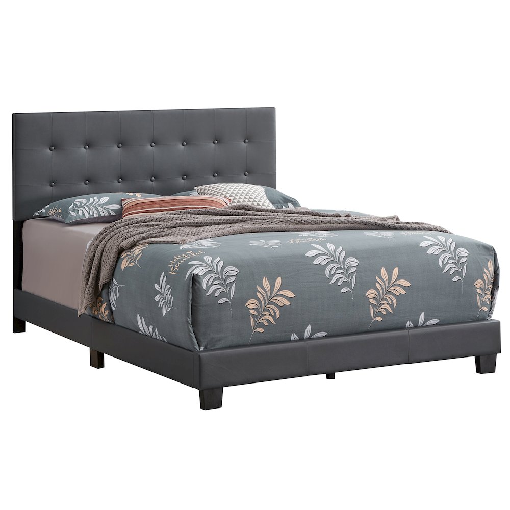 Glory Furniture Caldwell Full Bed in Dark Grey Color. Picture 6