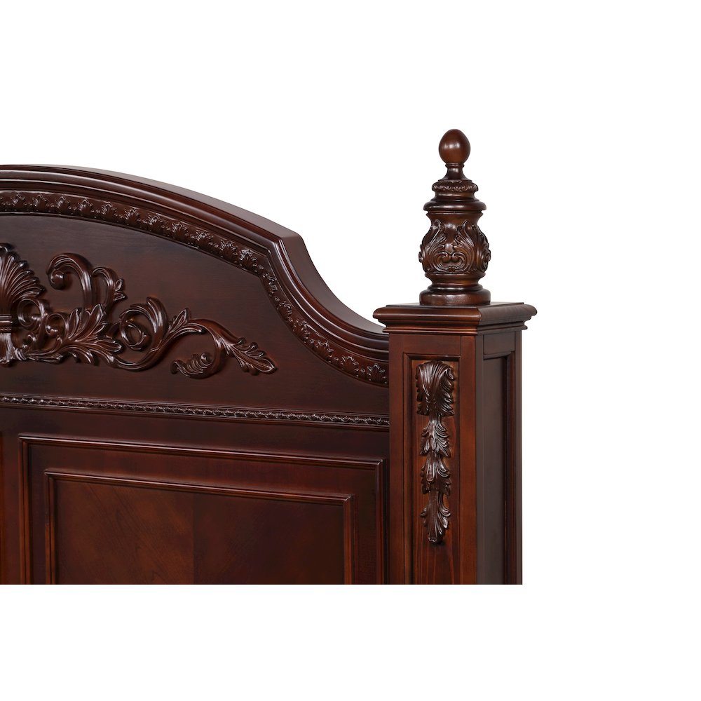 Glory Furniture Lyndon Full Bed in Classic Cherry Color. Picture 14
