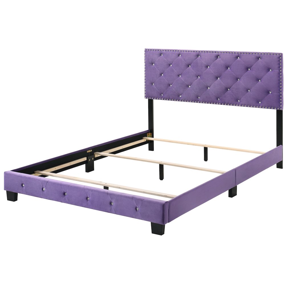 Glory Furniture Suffolk Full Bed in Purple Color. Picture 10