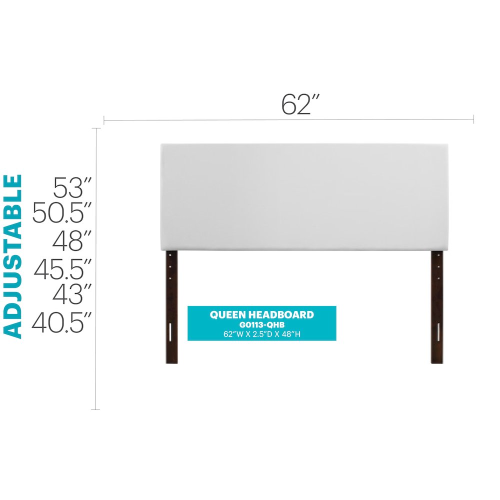 Glory Furniture Nova Full Headboard in White Color. Picture 4