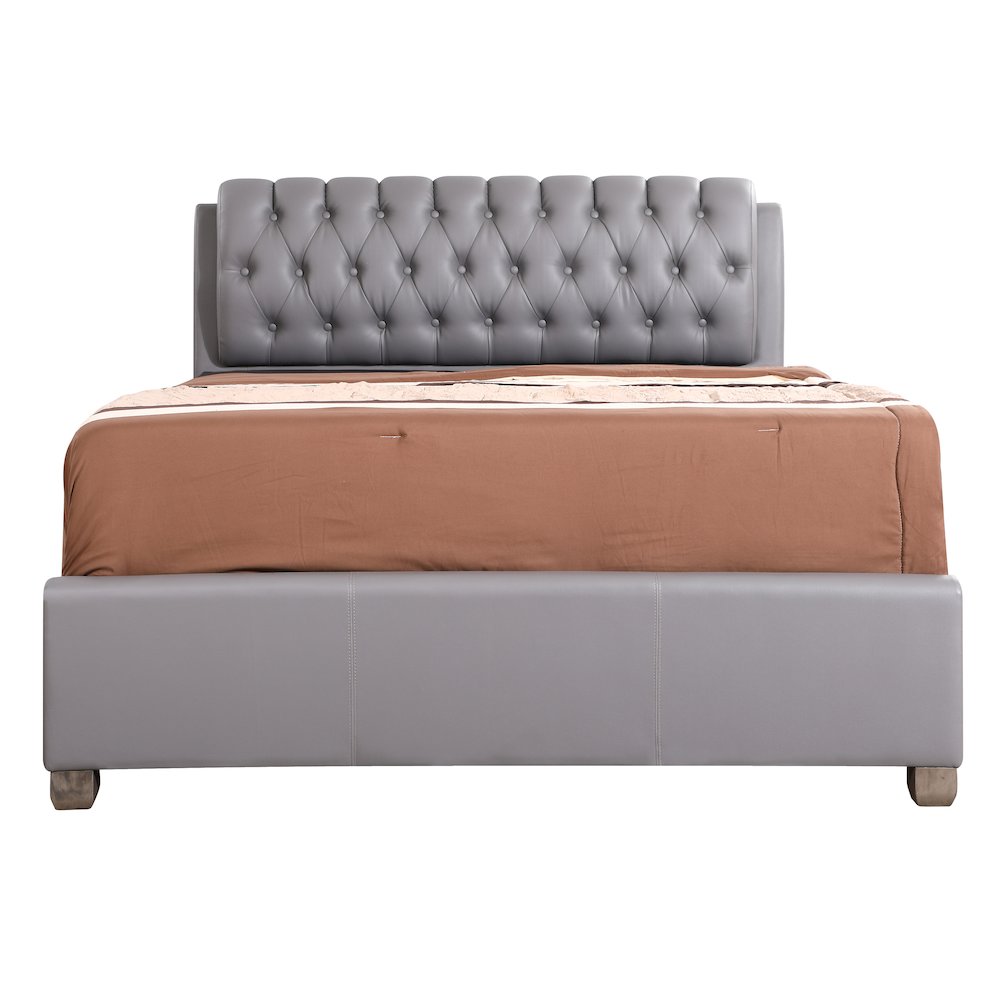 Glory Furniture Marilla Full Bed in Light Grey Color. Picture 8
