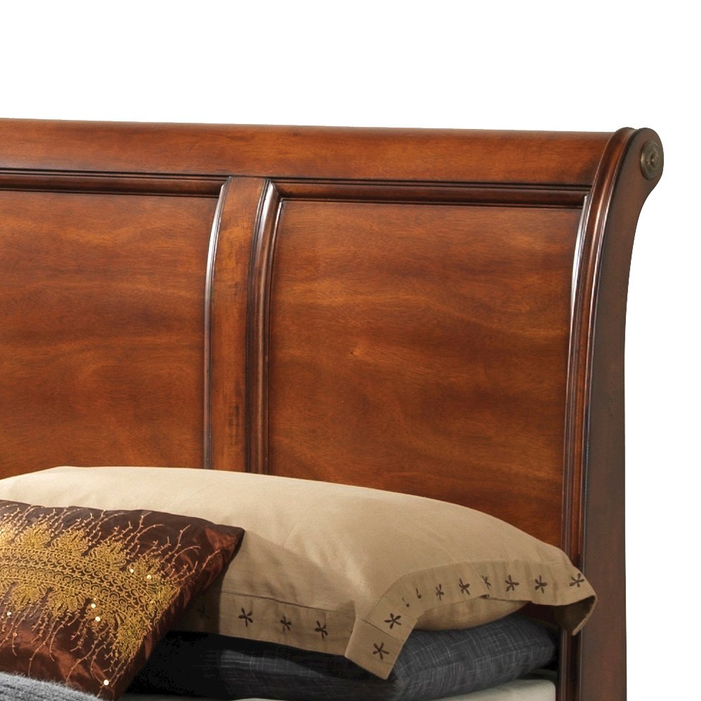 Glory Furniture LaVita King Storage Bed in Oak Color. Picture 10