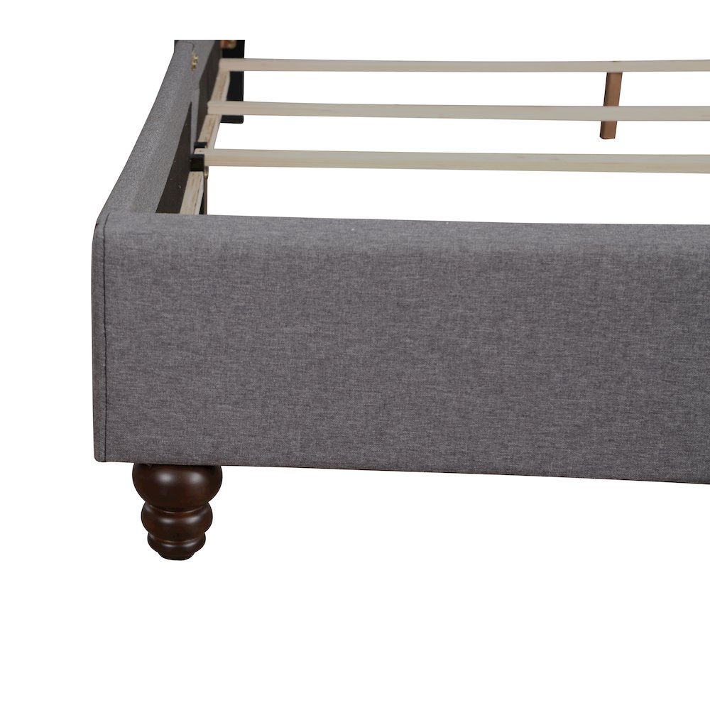 Glory Furniture Julie Full Bed in Gray Color. Picture 16