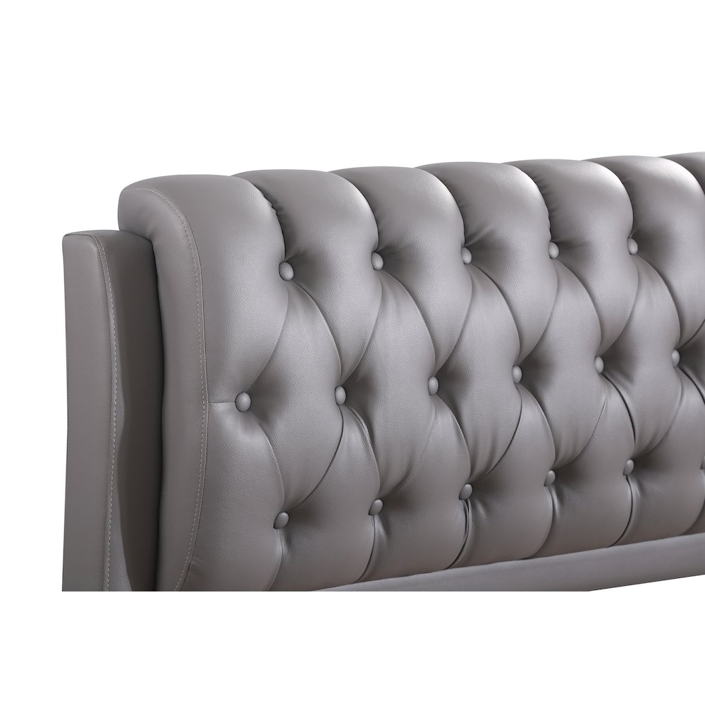 Glory Furniture Marilla Full Bed in Light Grey Color. Picture 11