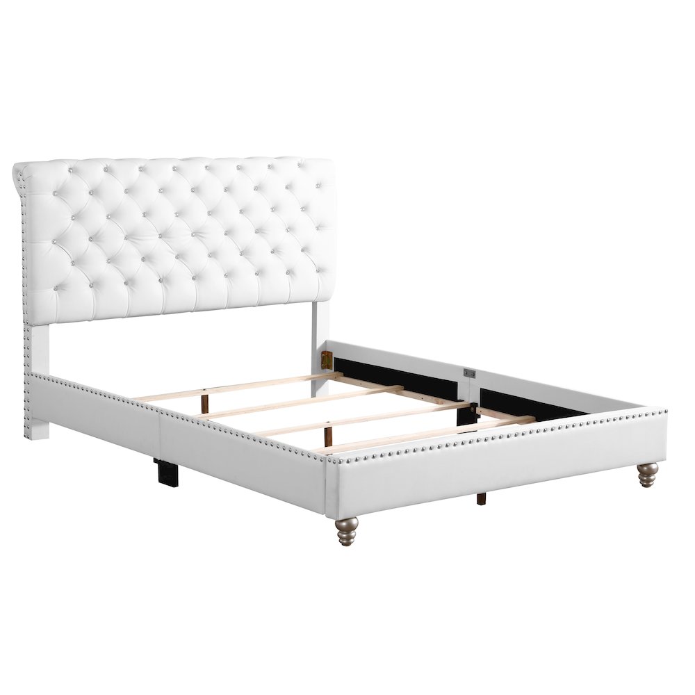 Glory Furniture Maxx Full Bed in White Color. Picture 10