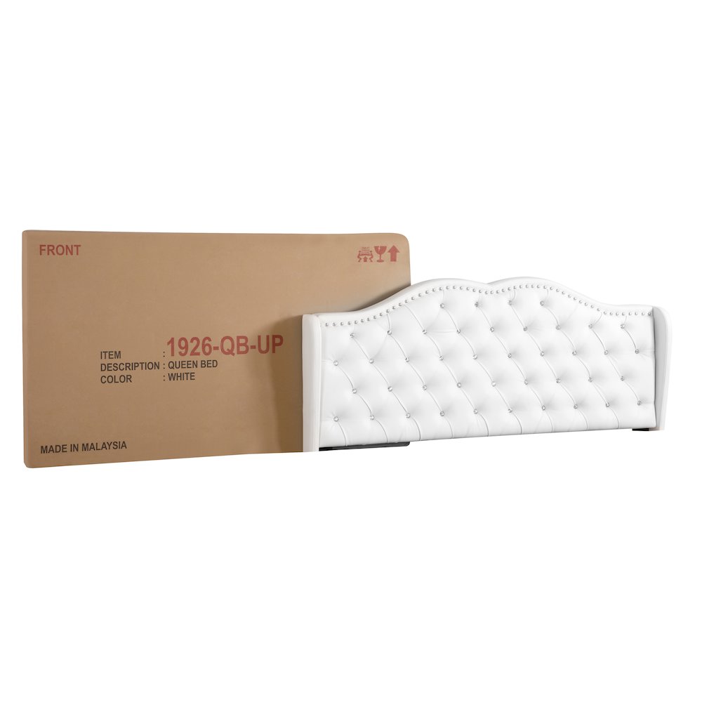 Glory Furniture Joy Full Bed in White Color. Picture 13