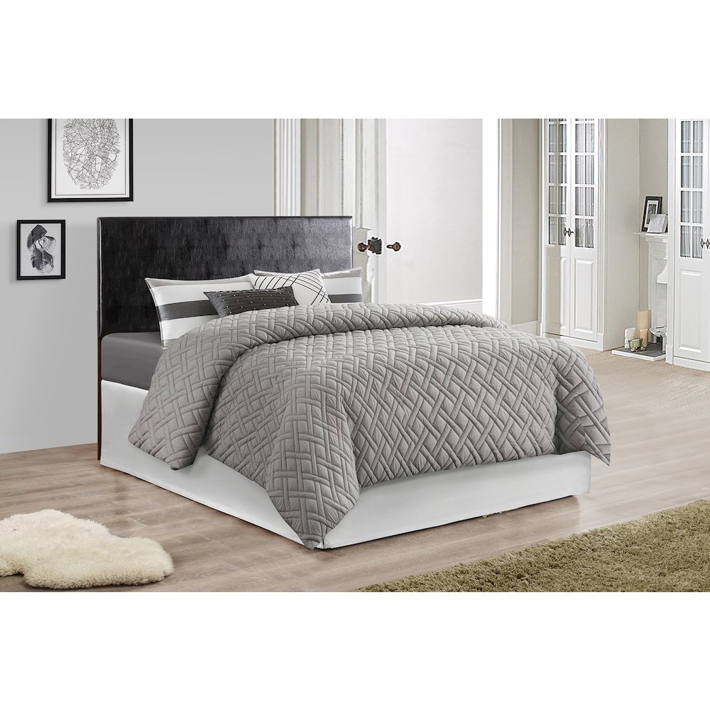 Glory Furniture Nova King Headboard in Black Color. Picture 3