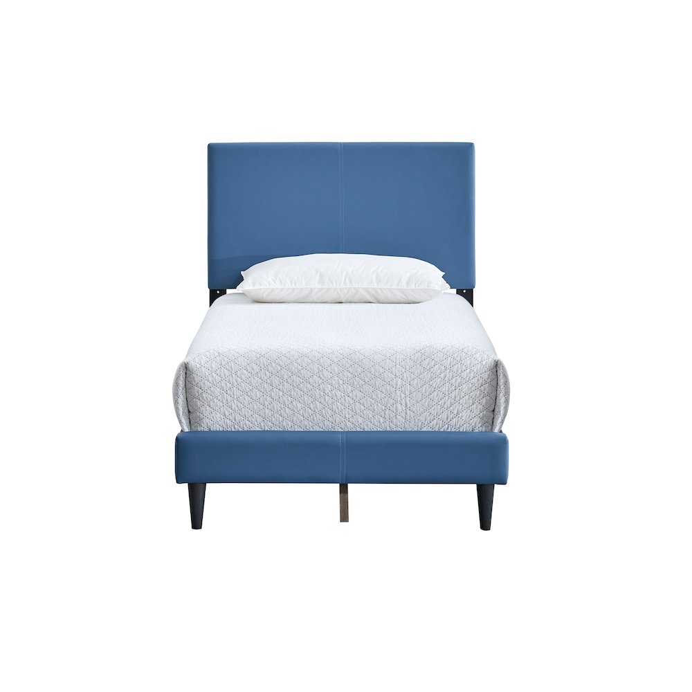 Baron Twin Platform Bed, Blue. Picture 2