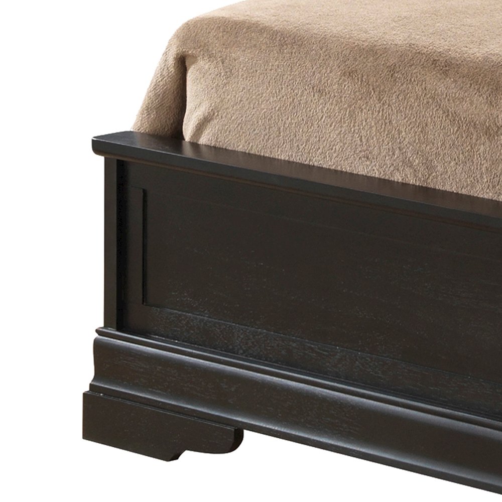 Glory Furniture Louis Phillipe King Bed in Black Color. Picture 13