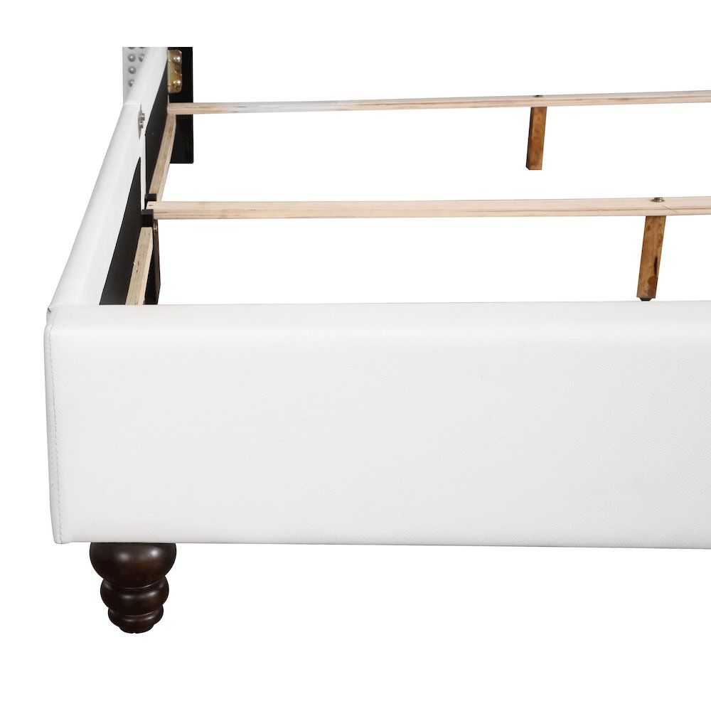 Glory Furniture Julie Full Bed in White Color. Picture 15