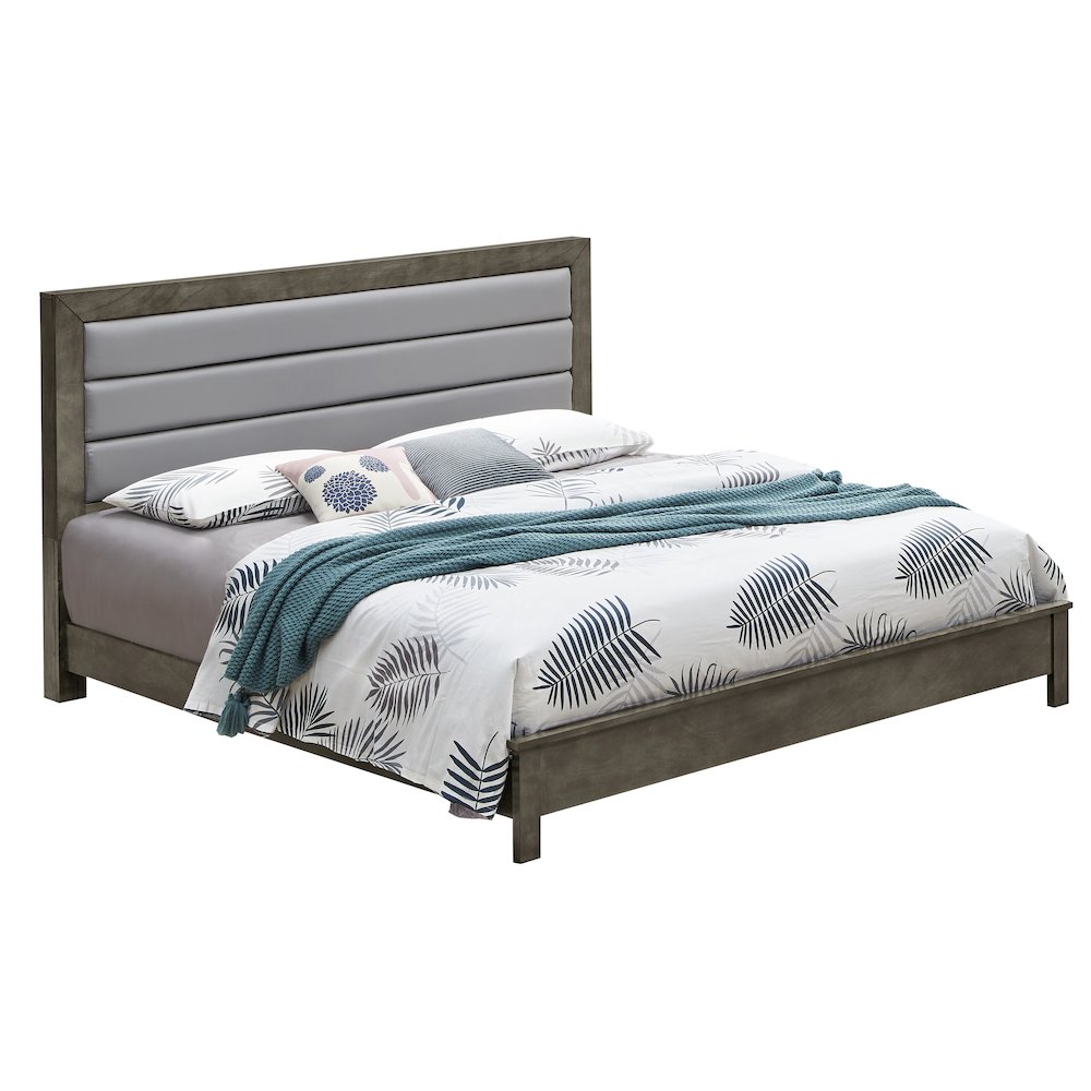 Glory Furniture Burlington King Bed in Gray Color. Picture 2