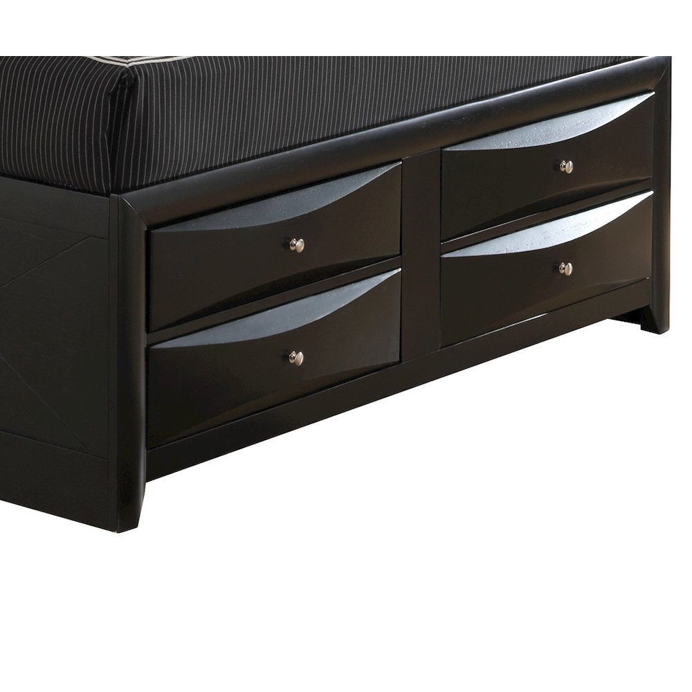 Glory Furniture Marilla King Storage Bed in Black Color. Picture 12