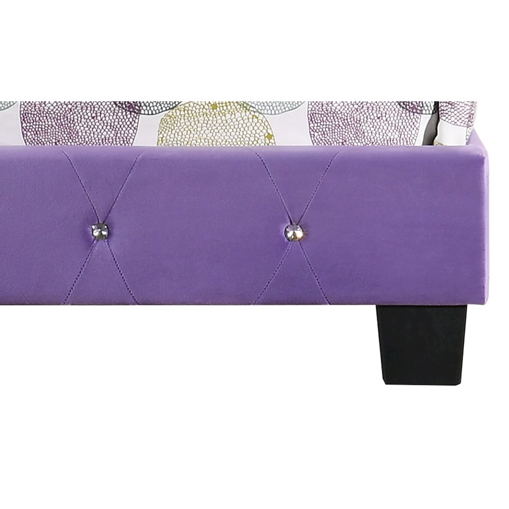 Glory Furniture Suffolk Full Bed in Purple Color. Picture 13