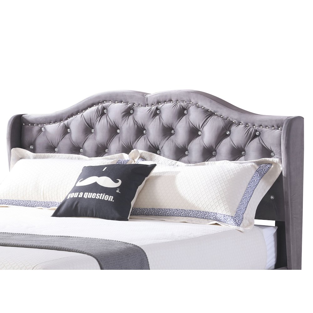 Glory Furniture Joy Full Bed in Gray Color. Picture 7