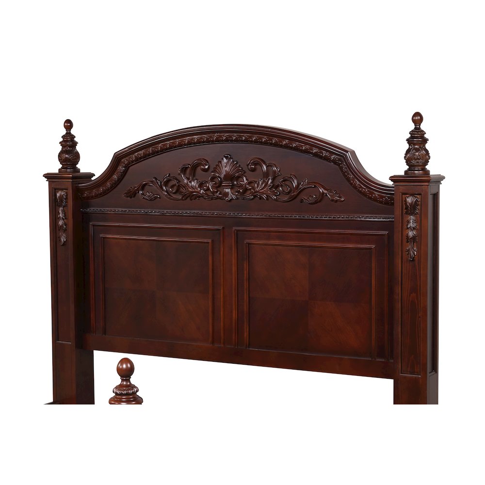 Glory Furniture Lyndon Full Bed in Classic Cherry Color. Picture 9