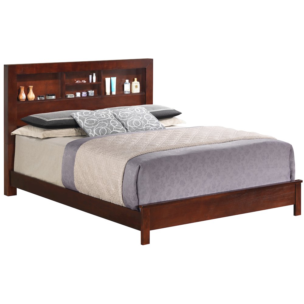 Glory Furniture Burlington Full Bed in Cherry Color. Picture 1