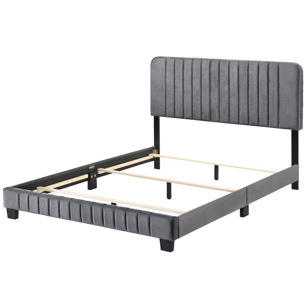 Glory Furniture Lodi King Bed in Gray Color. Picture 9