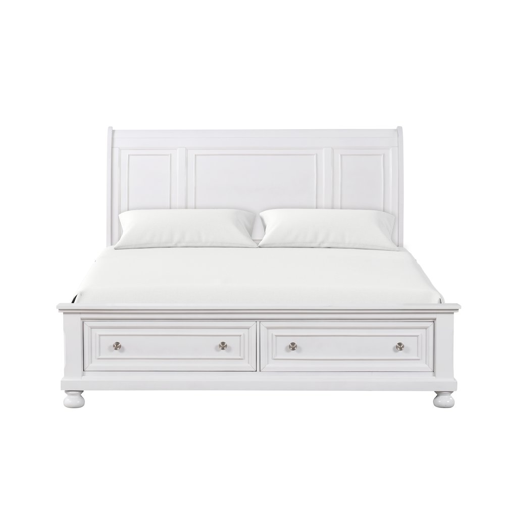 Glory Furniture Meade Full Bed in White Color. Picture 5