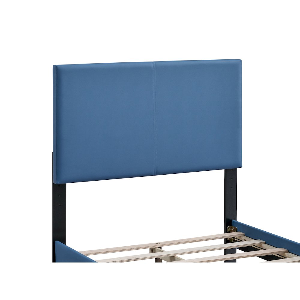 Baron Twin Platform Bed, Blue. Picture 4