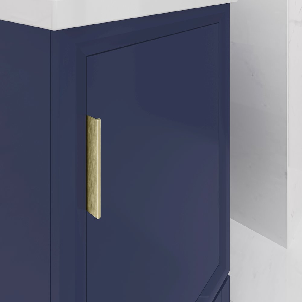 20 In. Integrated Ceramic Sink Top Bath Vanity in Monarch Blue. Picture 5