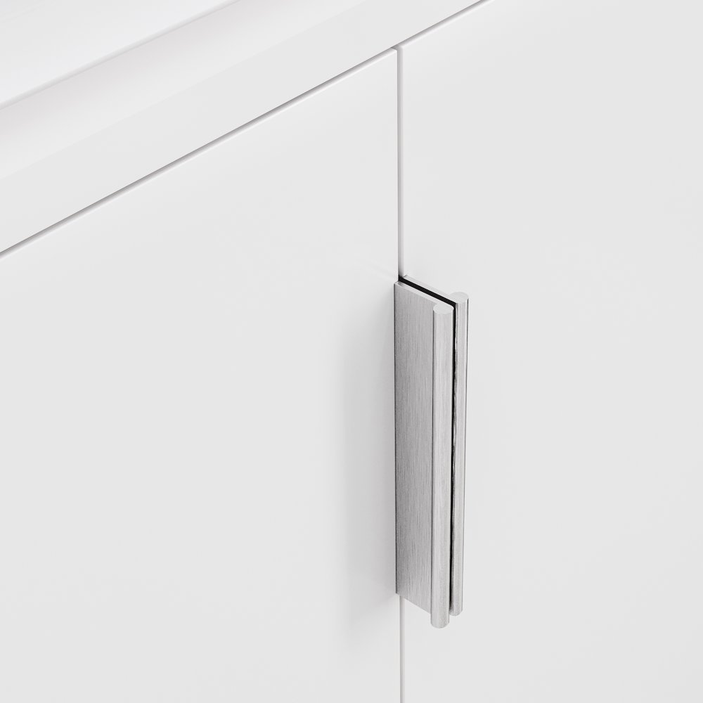 Elise 24 In. Integrated Ceramic Sink Top Vanity in Pure White. Picture 5