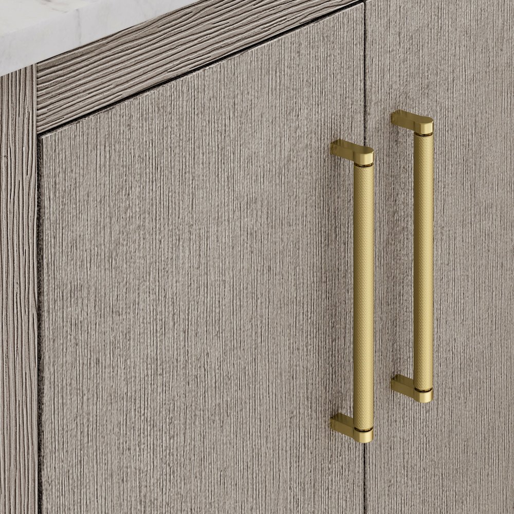 Hugo 72 In. Double Sink Carrara White Marble Countertop Bath Vanity in Grey Oak. Picture 6