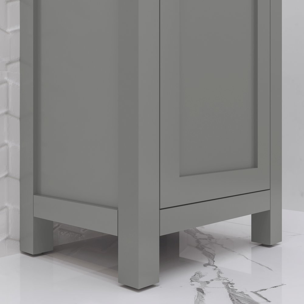 Mia 18 In. Integrated Ceramic Sink Top Vanity in Cashmere Grey. Picture 6