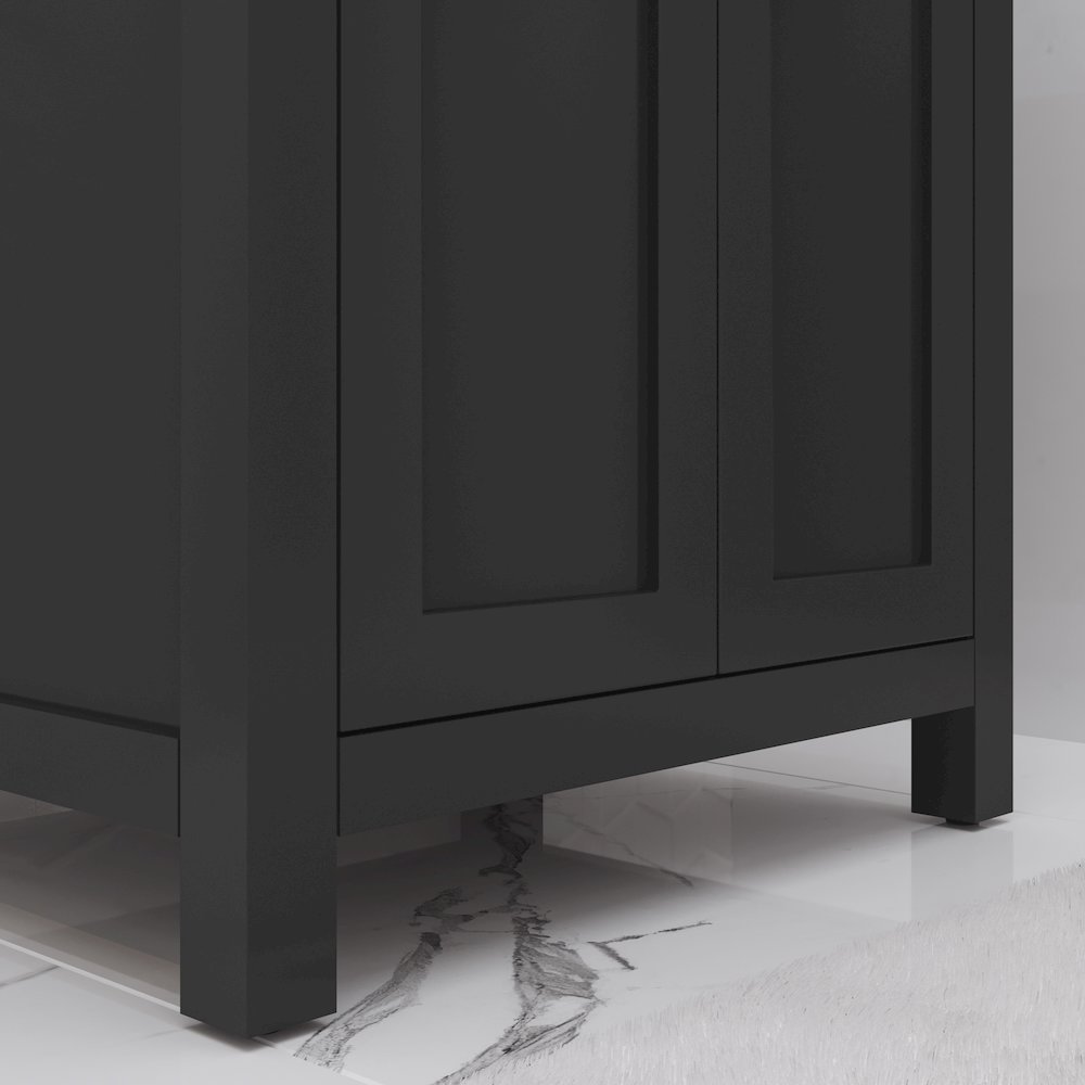 Myra 24 In. Integrated Ceramic Sink Top Vanity in Espresso. Picture 6
