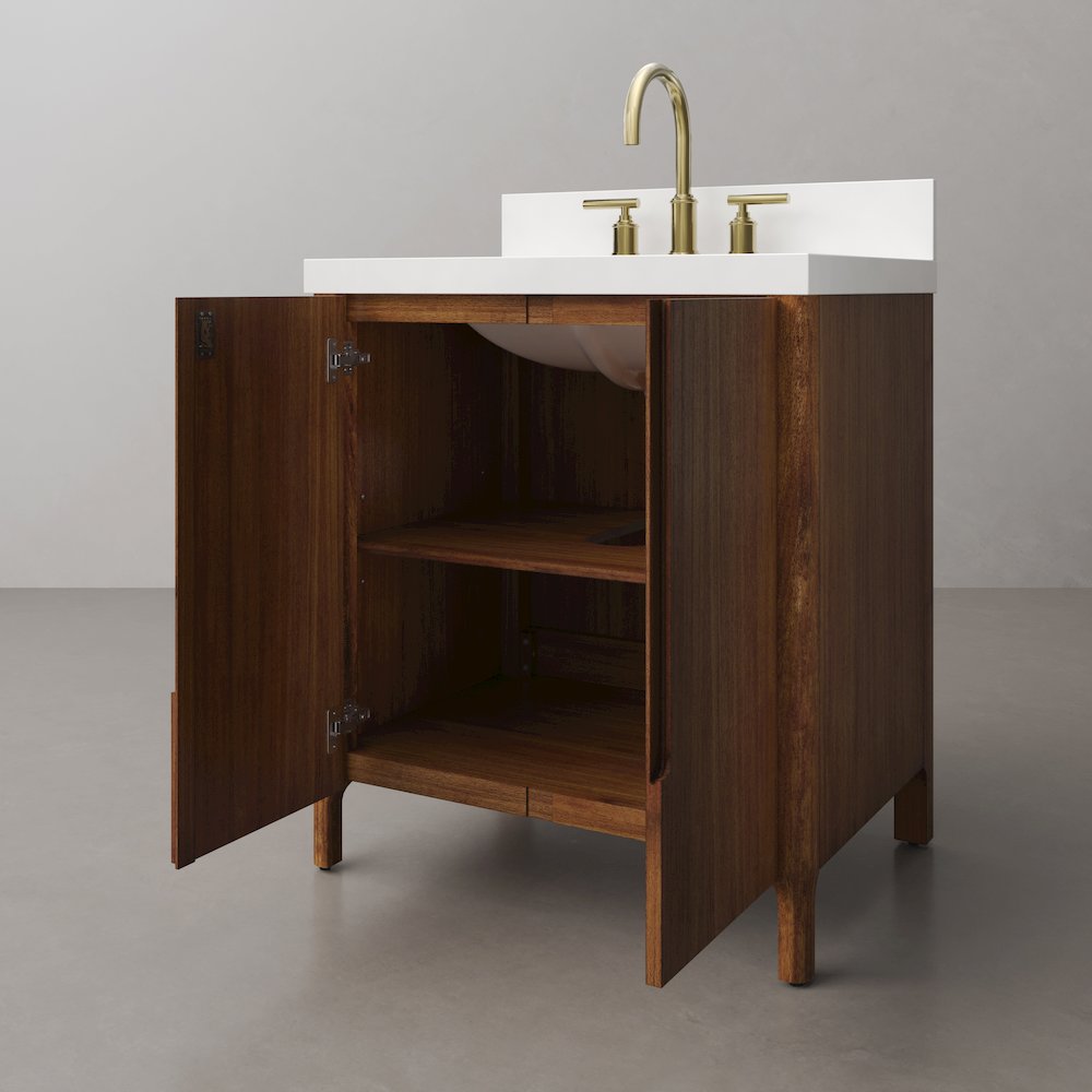 Sequoia 30 In. Single Sink Whitebrook Quartz Countertop Bath Vanity. Picture 5
