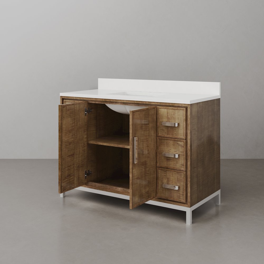 Westin 48 In. Single sink Whitebrook Quartz Countertop Bath Vanity. Picture 6
