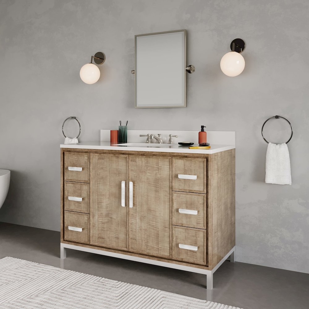 Westin 48 In. Single sink Whitebrook Quartz Countertop Bath Vanity. Picture 10