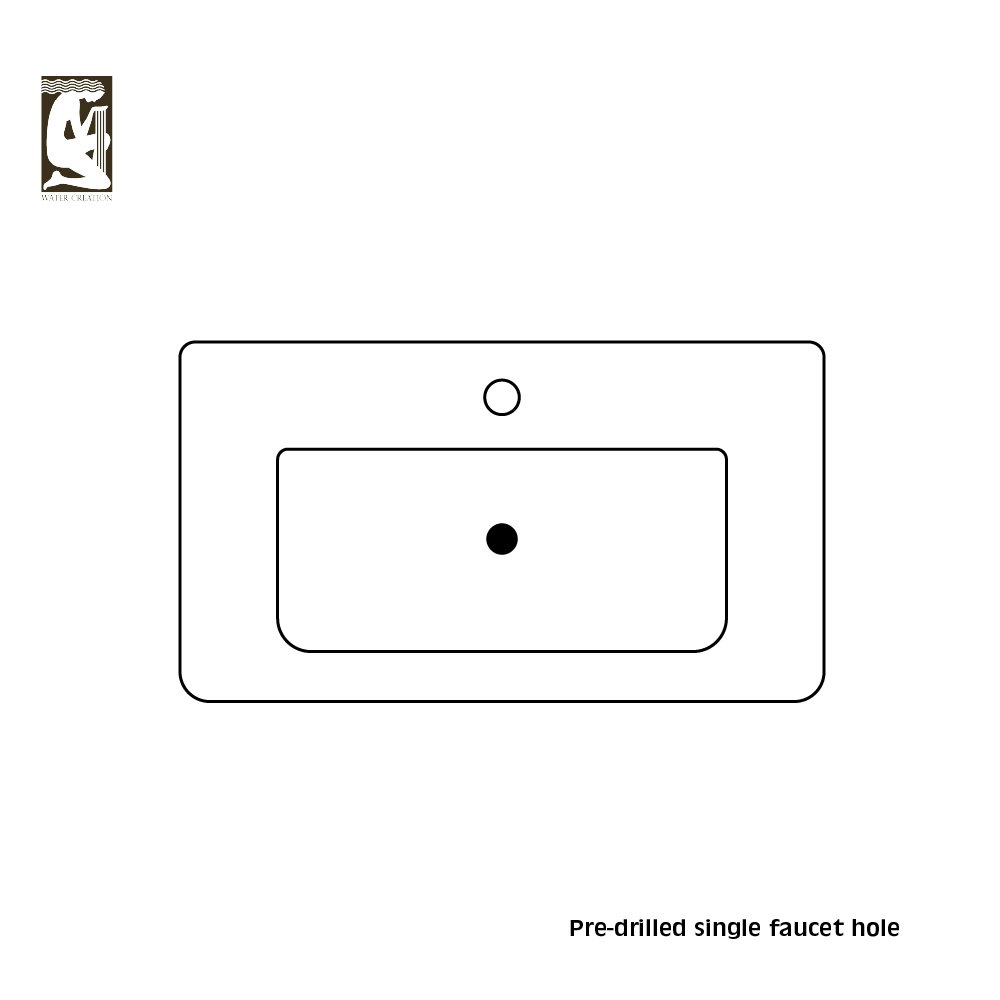 Mia 18 In. Integrated Ceramic Sink Top Vanity in Espresso. Picture 11