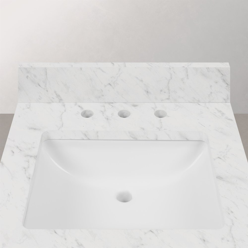 24 Inch Pure White Single Sink Bathroom Vanity. Picture 6