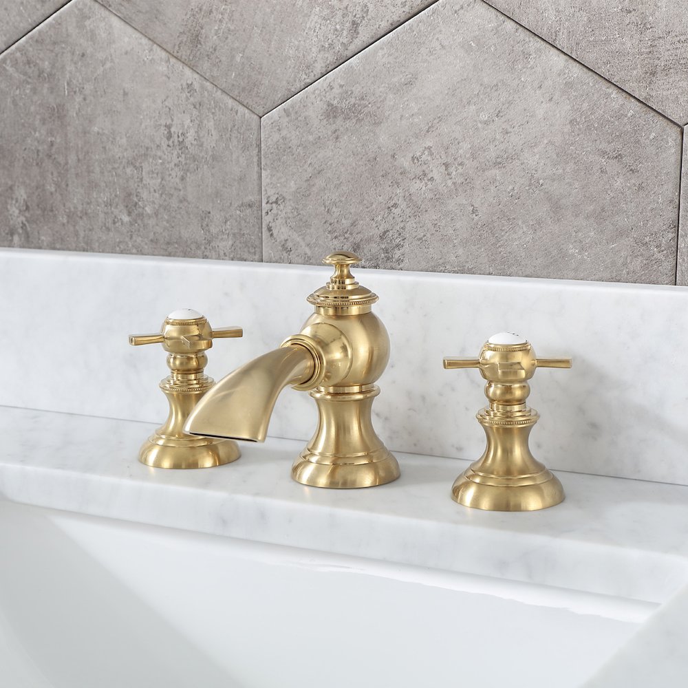 Madalyn 30 In. Single Sink Carrara White Marble Countertop Bath Vanity. Picture 7