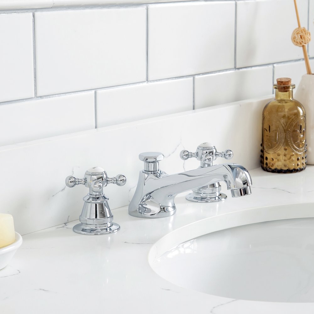 Queen 36 In. Single Sink Sink Carrara Quartz Countertop Bath Vanity. Picture 4