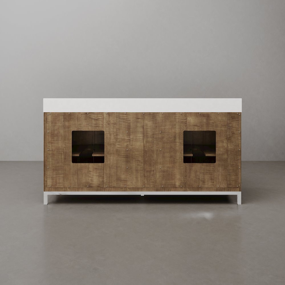 Westin 72 In. Double sink Whitebrook Quartz Countertop Bath Vanity. Picture 8
