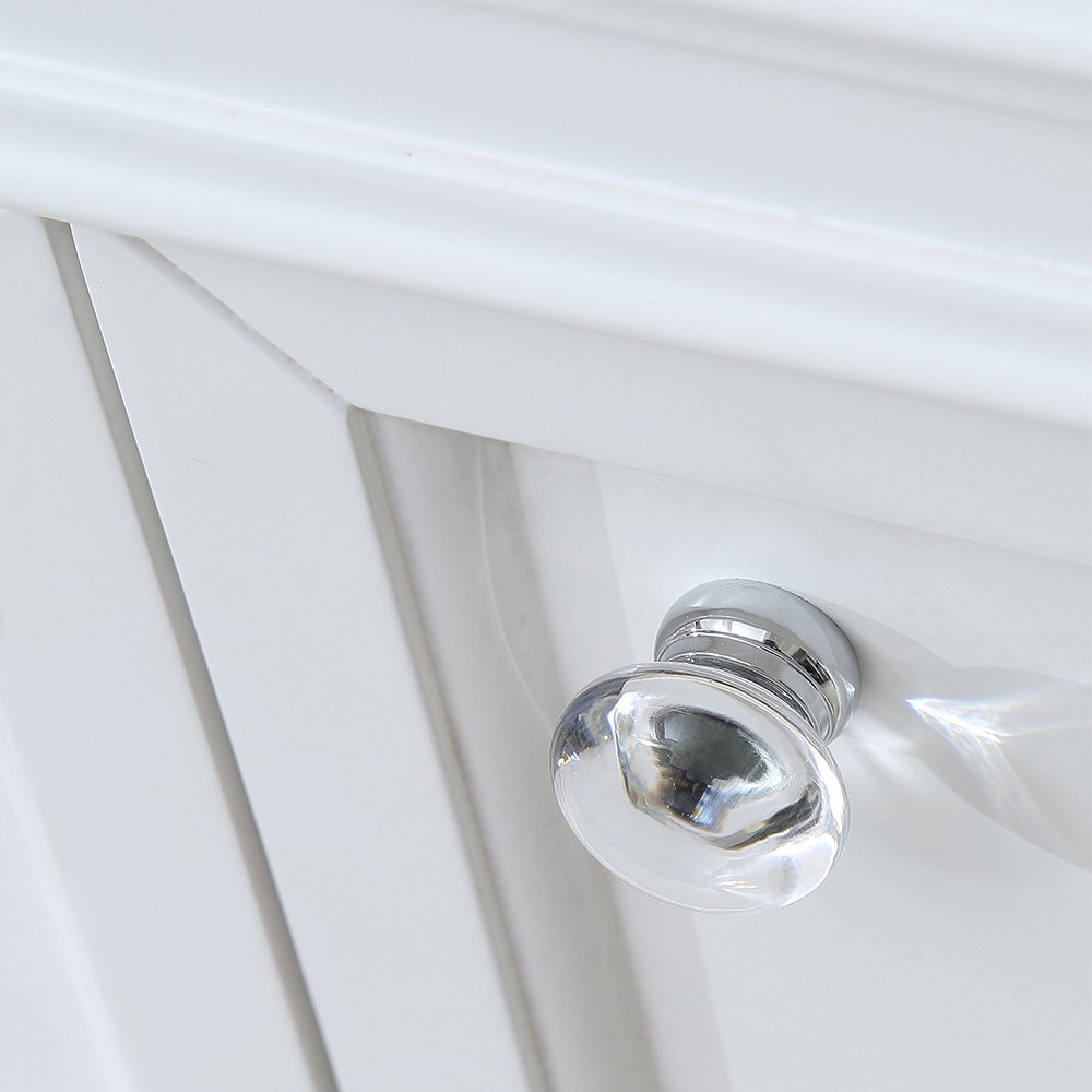 24 In. Single Sink Carrara White Marble Countertop Bath Vanity In Pure White. Picture 8