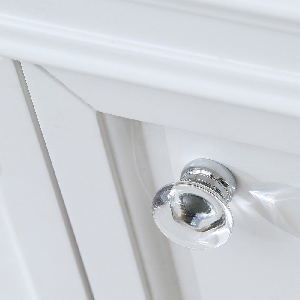 60 In. Double Sink Carrara White Marble Countertop Bath Vanity In Pure White. Picture 9