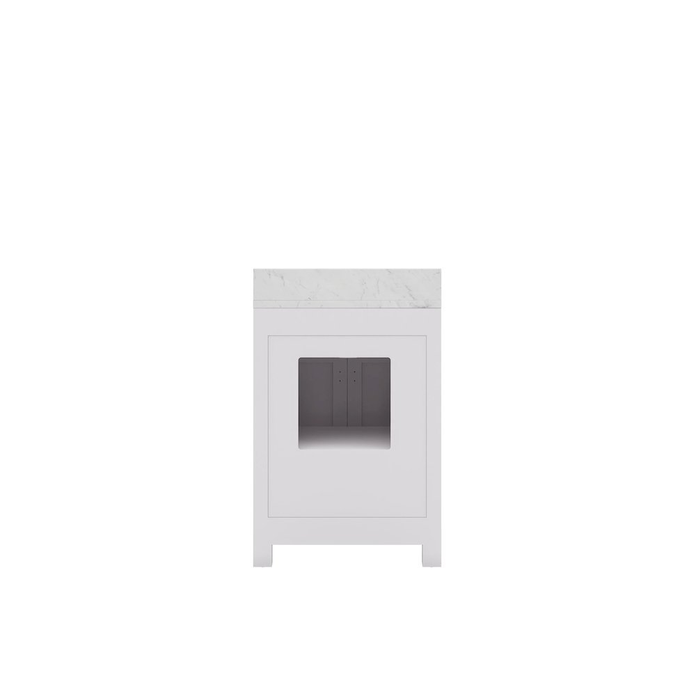 24 Inch Pure White Single Sink Bathroom Vanity. Picture 5