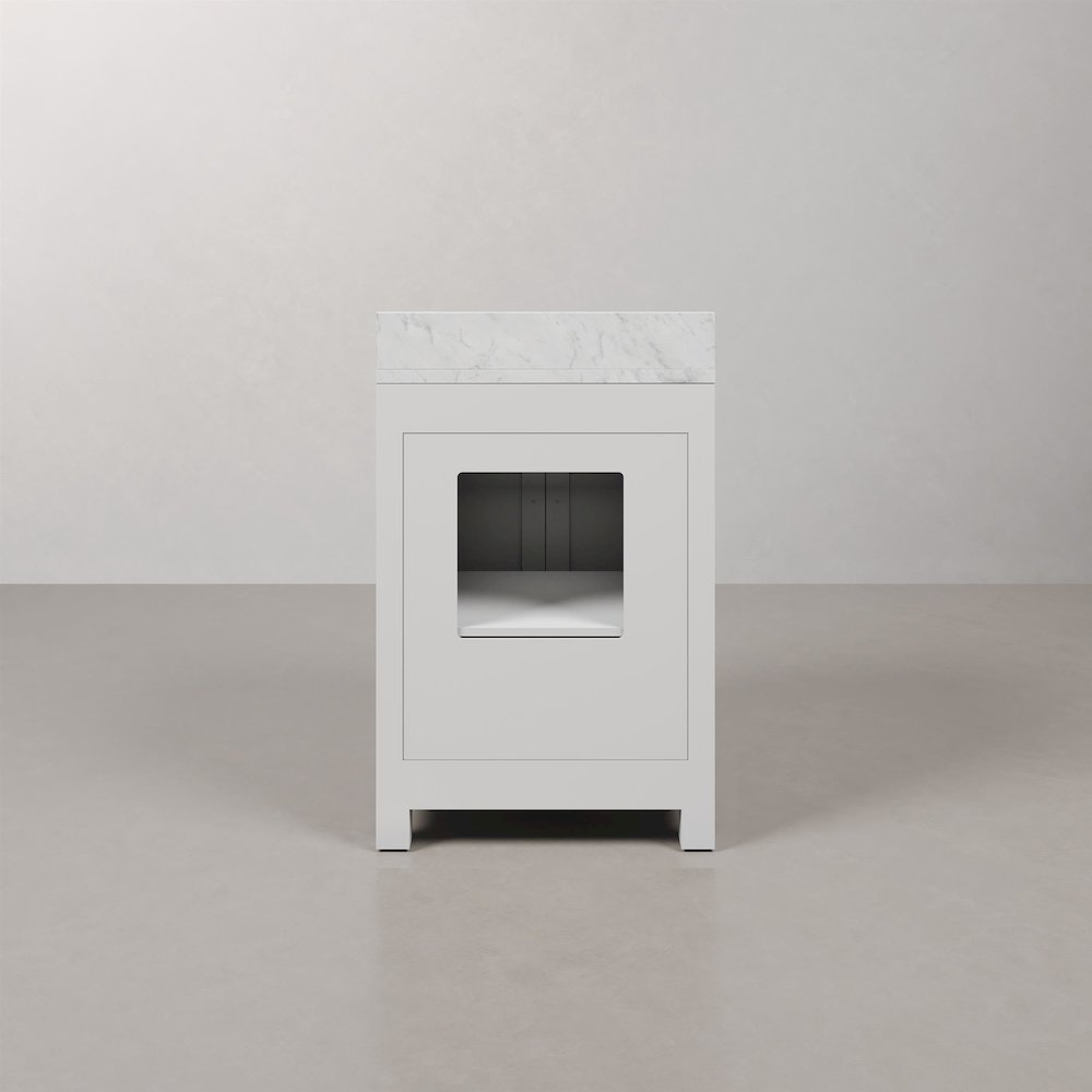 24 Inch Pure White Single Sink Bathroom Vanity From The Madison Collection. Picture 3