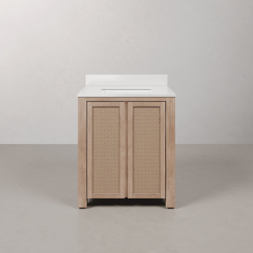 Belmont 30 In. Single Sink Pre-Assembled Transitional Style Bathroom Vanity. Picture 2